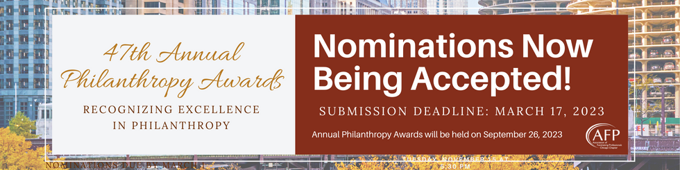 Philanthropy Awards Nomination Banner