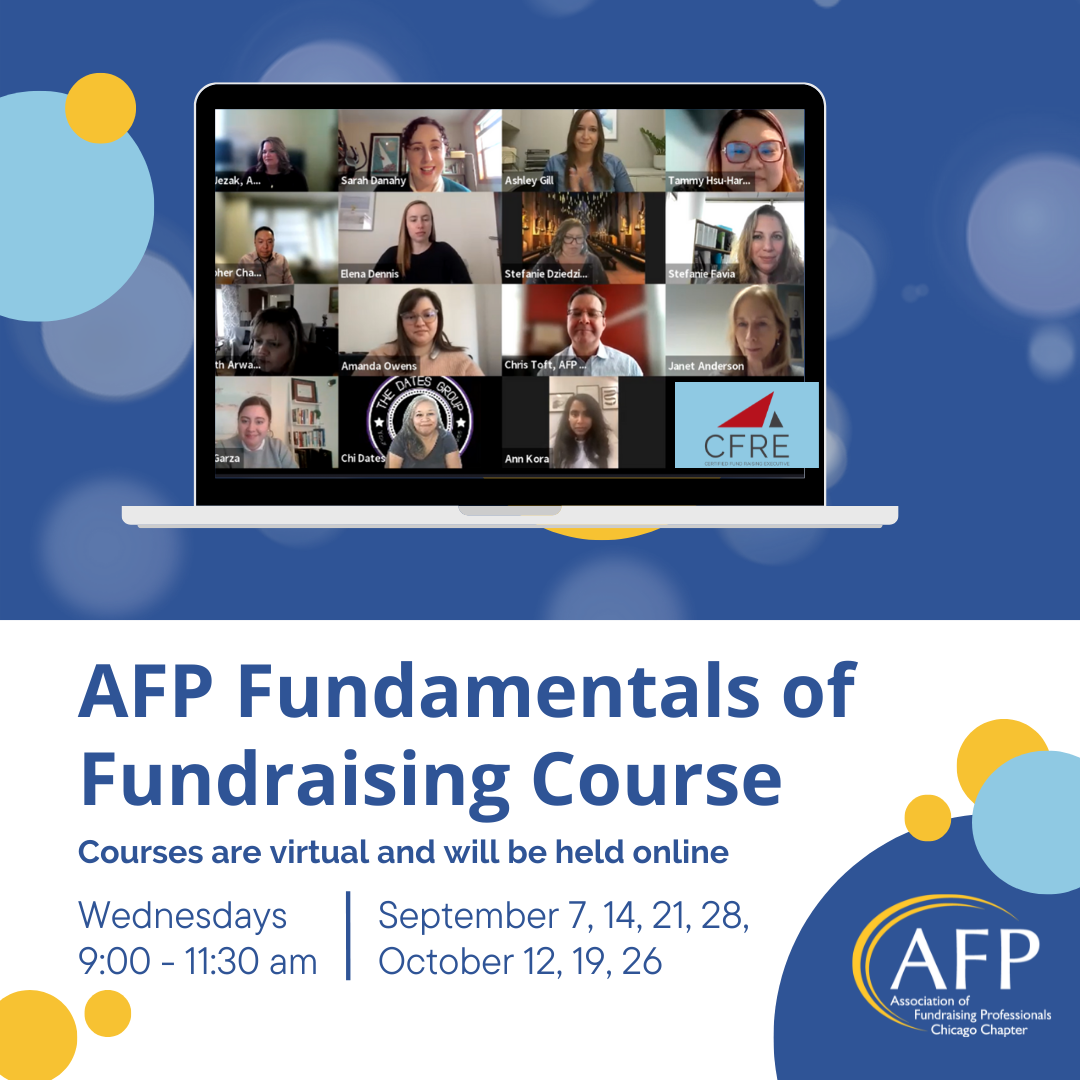Fundamentals of Fundraising starts Sept 7